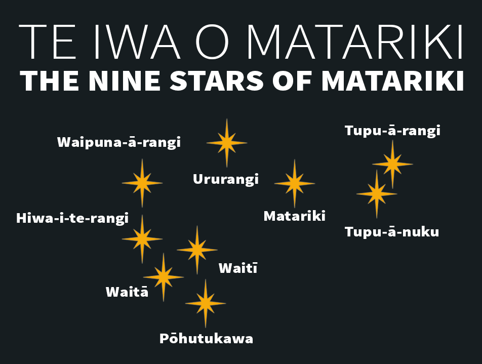 Image result for the nine stars of matariki