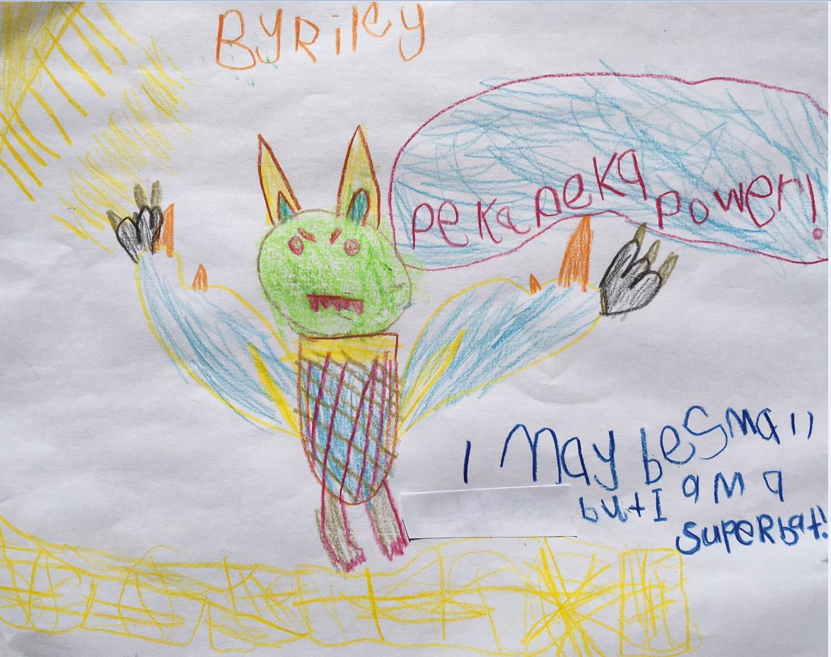 Super bat by Riley (age 5)
