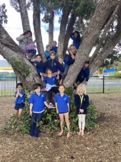 Polly Pekapeka visits Madelyn and Phoebe – Kiwi Conservation Club