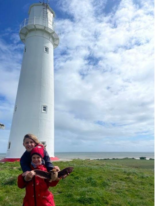 Polly Pekapeka visits Amelia and Theo Kiwi Conservation Club